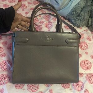 Taupe Kate Spade bag with strap
